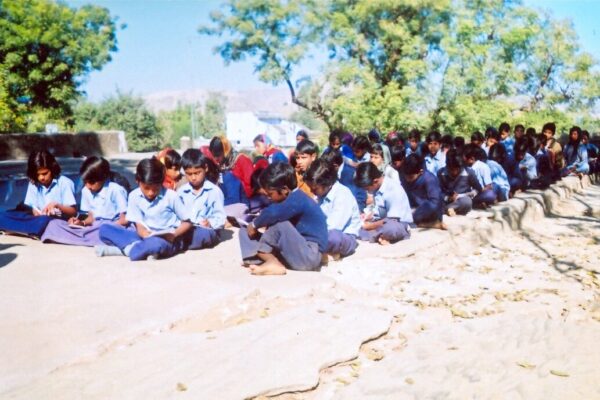 Children participating in an Essay Competition organized in BMG Paladi