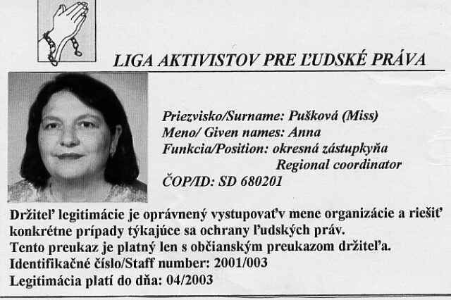 Sample ID card issued by the LHRA