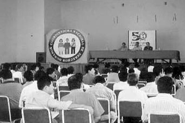 The members of the CNDDHH meet in General Assembly in 1997