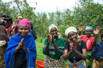 A photo of women from the genocide womens collective in Rwanda