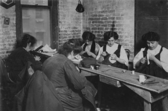 Sweatshop of Mr. Goldstein, 30 Suffolk Street, New York City, photograph by Lewis Wickes Hine, February, 1908